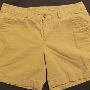 Eddie Bauer Beige Khaki Legend Wash Cotton Shorts Wms Sz 10